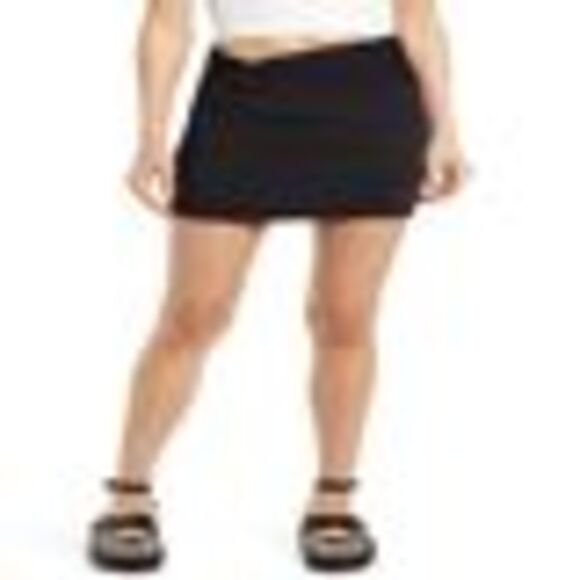 Free People Night Dreamer Twisted Mini Skirt In Black Beauty - 6 - Picture 3 of 3